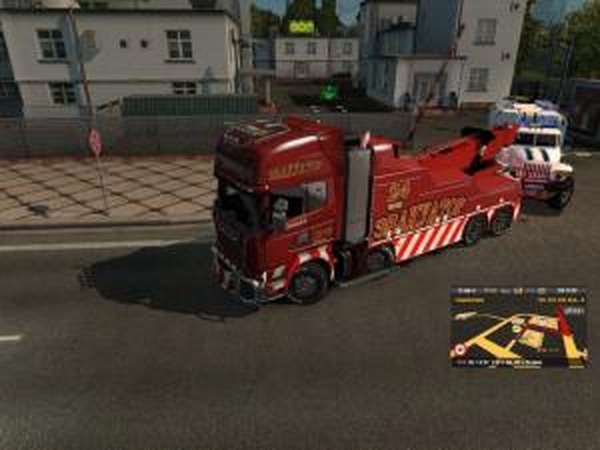 Scania Streamline: Tow Truck [Эвакуатор]v1.0 для Euro Truck Simulator 2 (v1.28.x, 1.30.x)