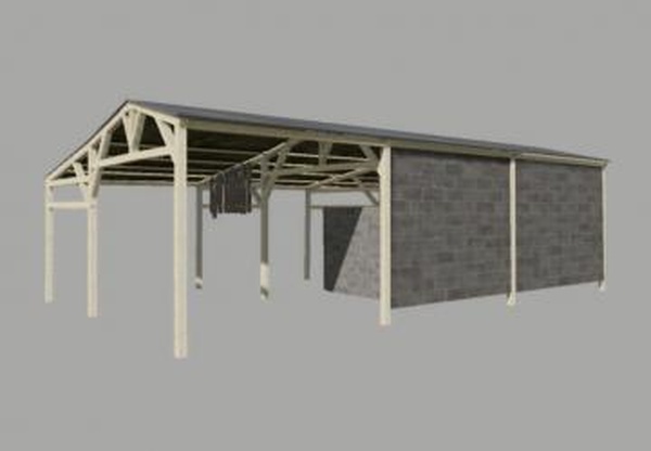 French agricultural shedверсия 1.1.0.0 для Farming Simulator 2025