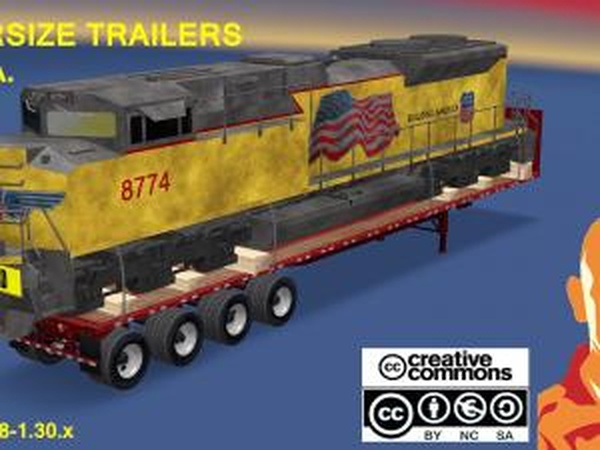 Oversize Trailers U.S.A.версия 1.0 для Euro Truck Simulator 2 (v1.28.x, 1.30.x)