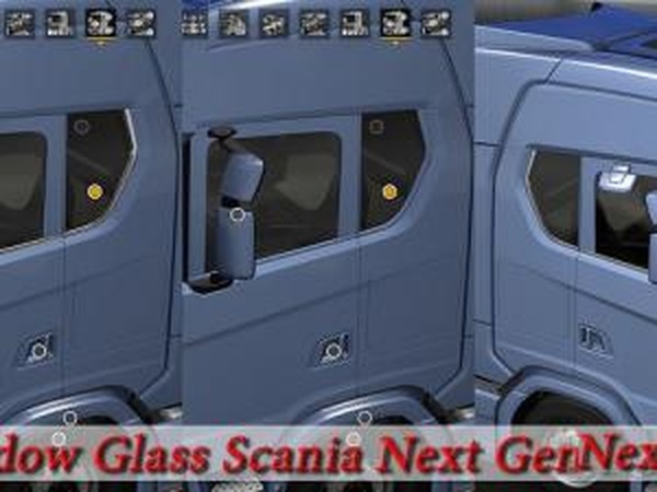 Window Glass Scania R&S Next Genверсия 1.0 для Euro Truck Simulator 2 (v1.30.x)