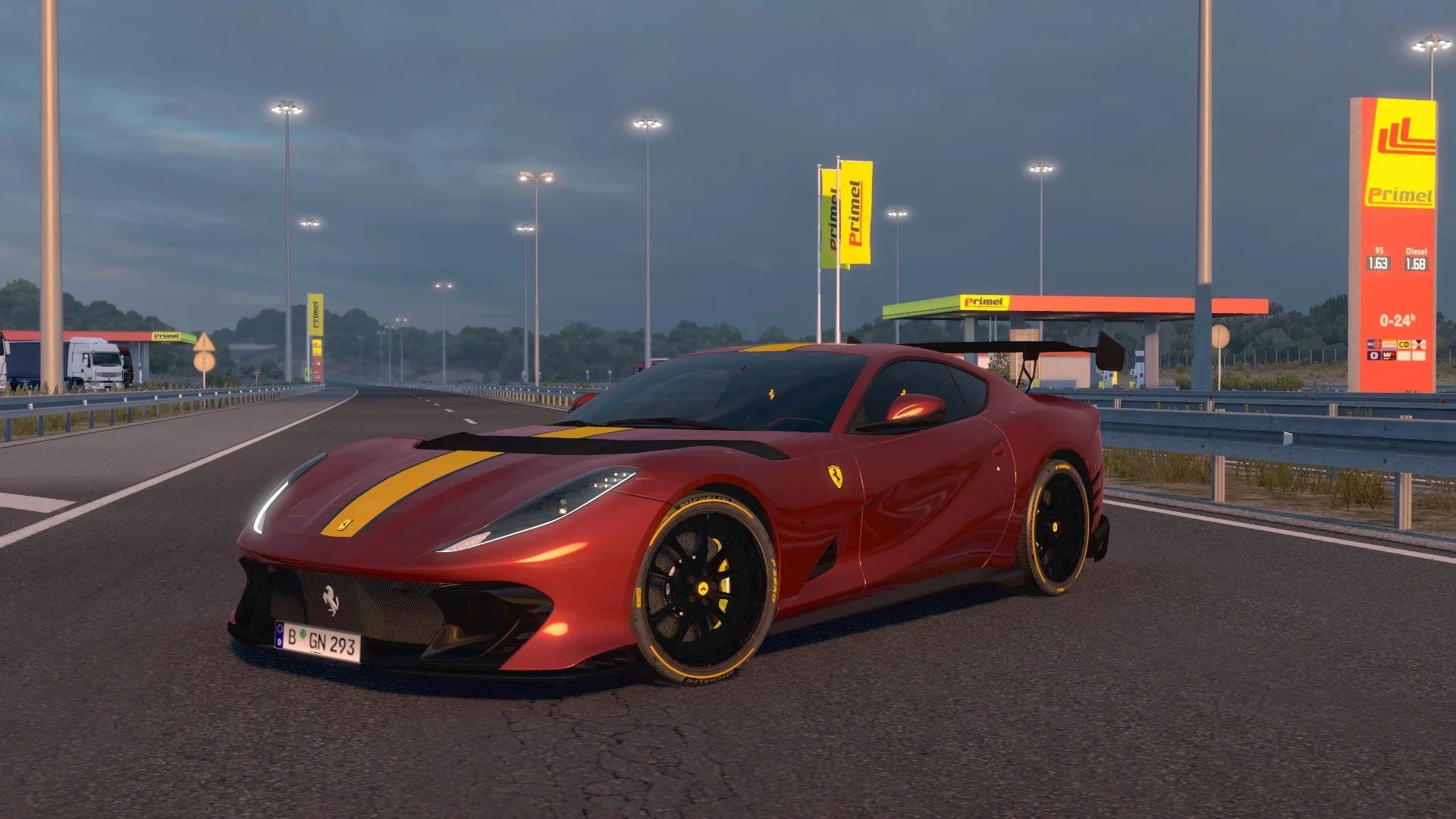 МОД Ferrari 812 Competizione 2022 v1.2 ДЛЯ EURO TRUCK SIMULATOR 2