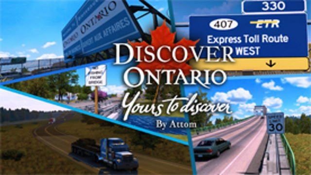 МОД Discover Ontario and Quebec v11-158 ДЛЯ AMERICAN TRUCK SIMULATOR