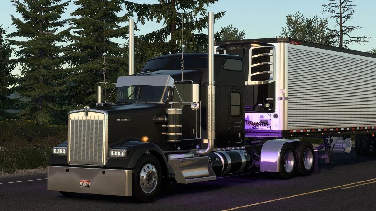МОД Kenworth W900 Series v0.8 ДЛЯ AMERICAN TRUCK SIMULATOR