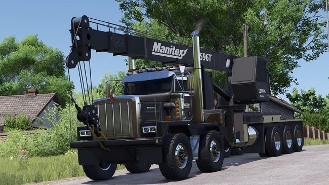 Мод Kenworth C500 Manitex 4596 FS25 v1.0.0.1 (1.16.x) ДЛЯ FARMING SIMULATOR 2025