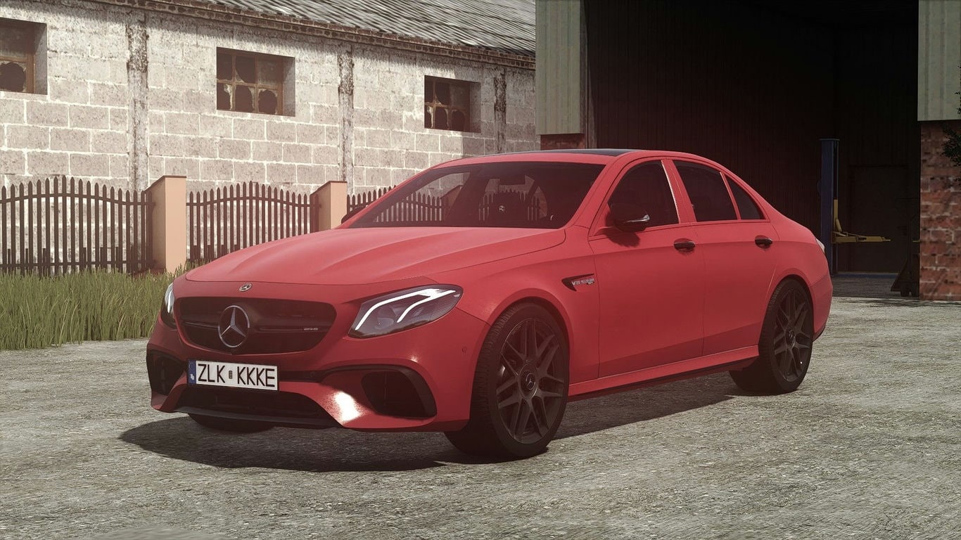Мод Mercedes-Benz E63S AMG 2018 FS25 v1.0.0.5 (1.16.x) ДЛЯ FARMING SIMULATOR 2025