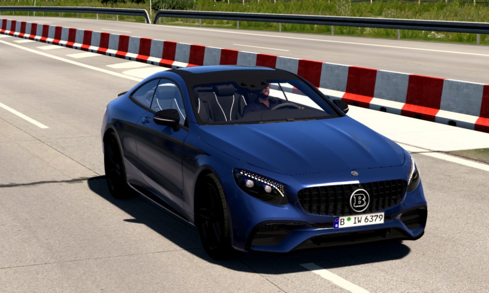 МОД Mercedes AMG S63 Coupe Brabus 800 2019 v1.8 ДЛЯ EURO TRUCK SIMULATOR 2