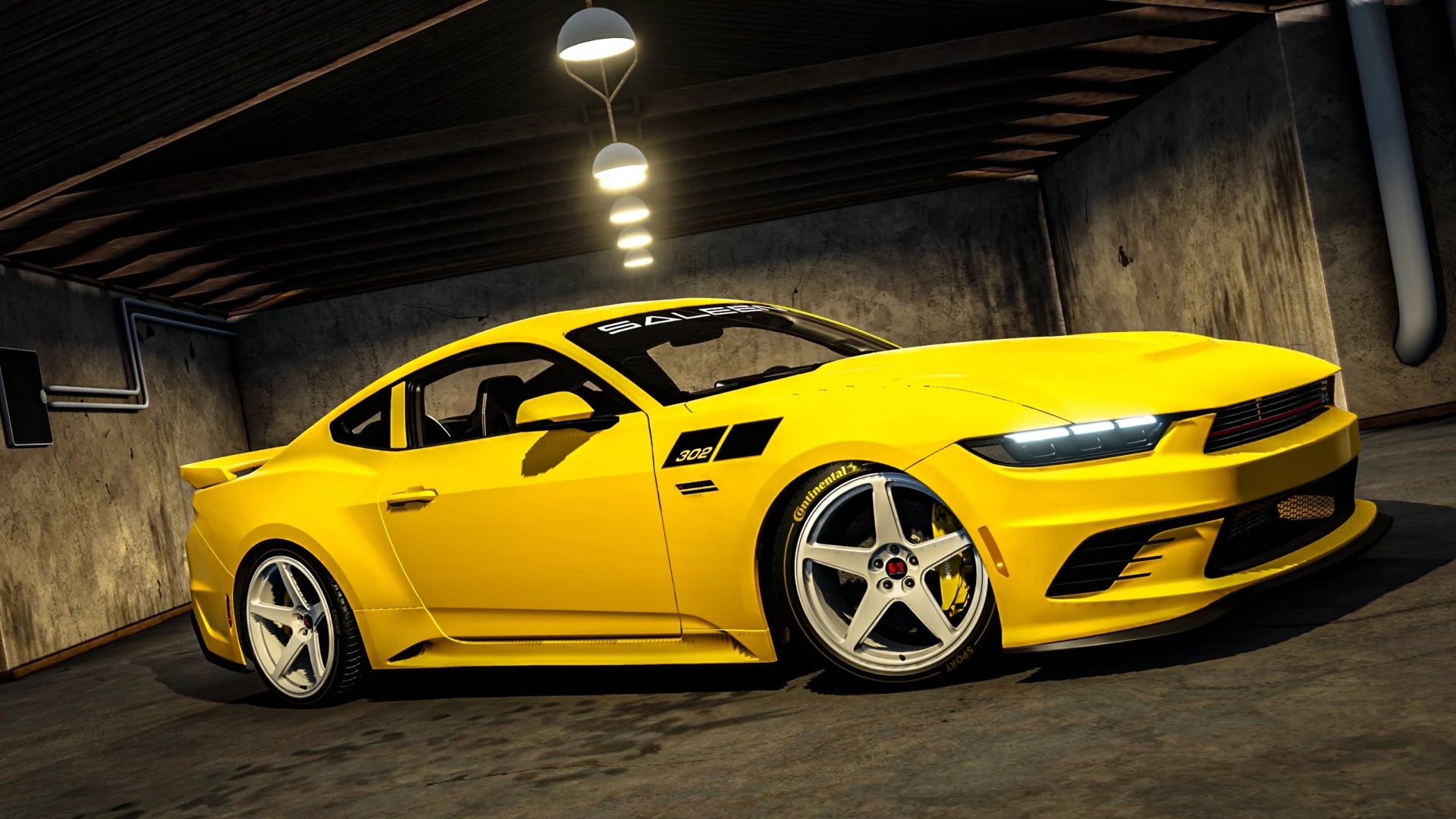 Мод Mustang S650 2025 v1.7 (0.38.x) ДЛЯ BEAMNG.DRIVE