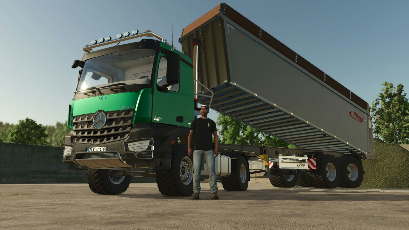 МОД Mercedes-Benz Arocs Agro-Truck FS25 v1.0.0.0 (1.16.x) ДЛЯ FARMING SIMULATOR 2025