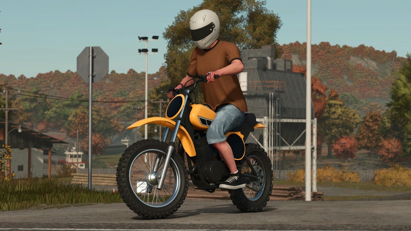 МОД Lizard 80s Motorcycle FS25 v1.0.0.0 (1.16.x) ДЛЯ FARMING SIMULATOR 2025