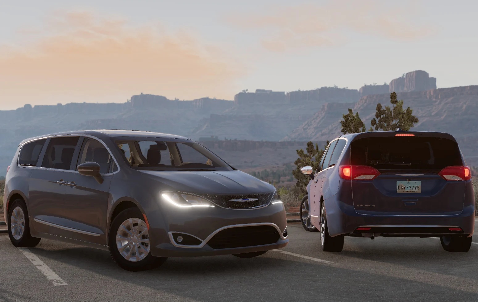 Мод Chrysler Pacifica 2017-2020 v1.0 Remaster (0.38.x) ДЛЯ BEAMNG.DRIVE