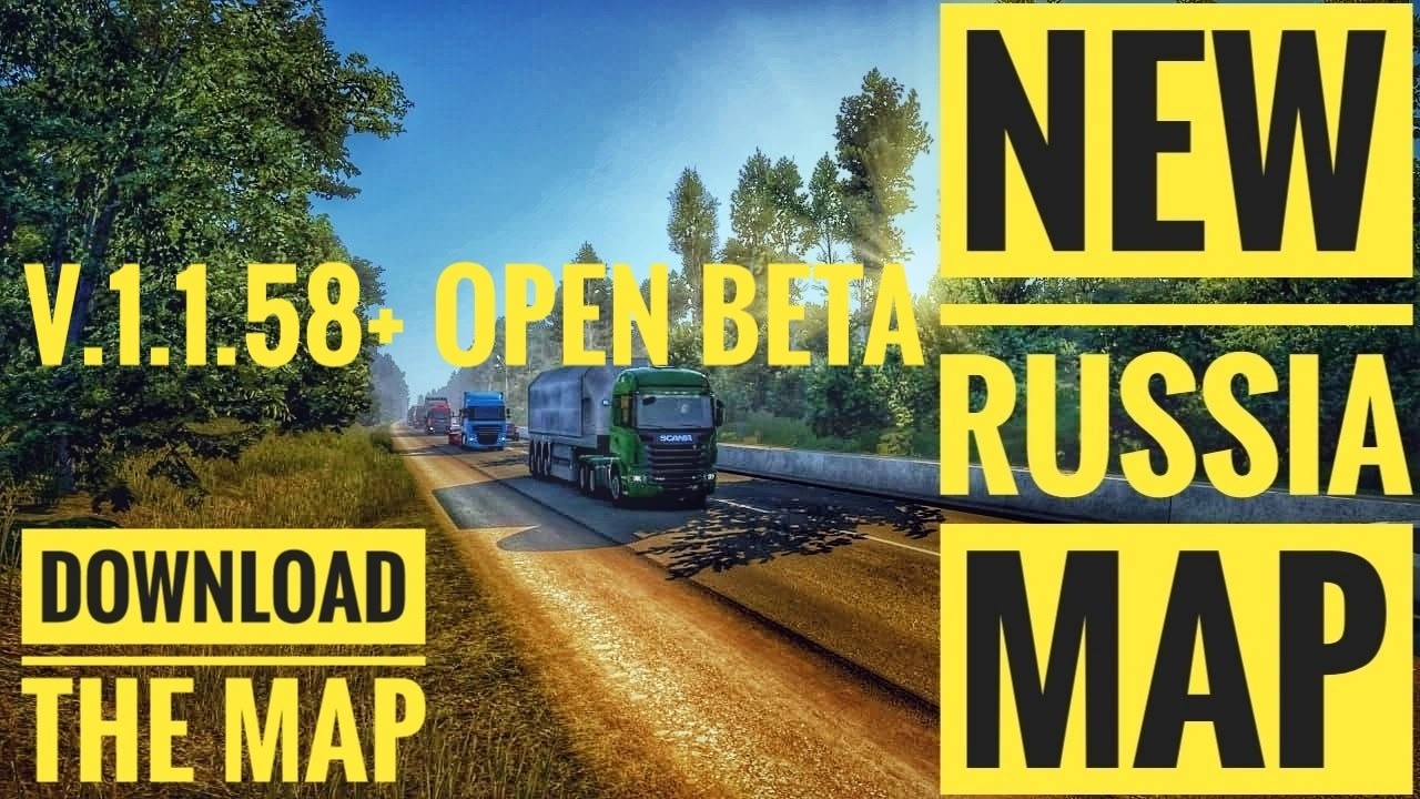 МОД New Russia Map v1.1 ДЛЯ EURO TRUCK SIMULATOR 2