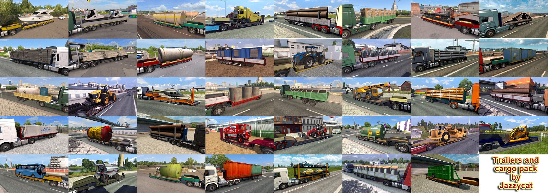 МОД Trailers and cargo pack v11.10.2 ДЛЯ EURO TRUCK SIMULATOR 2
