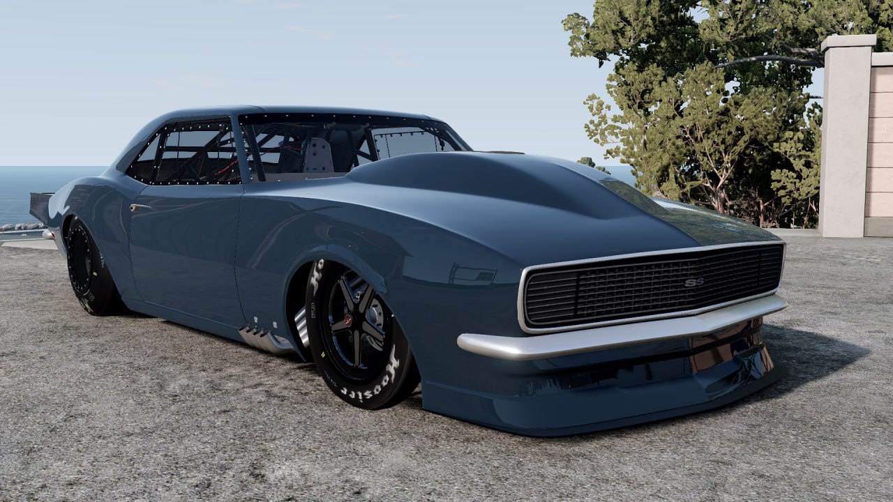 Мод Chevrolet Camaro 1967 KZN Drag v1.0 (0.38.x) ДЛЯ BEAMNG.DRIVE