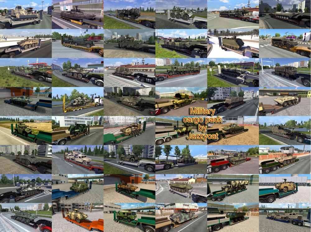 МОД Military Cargo Pack v6.8.4 ДЛЯ EURO TRUCK SIMULATOR 2