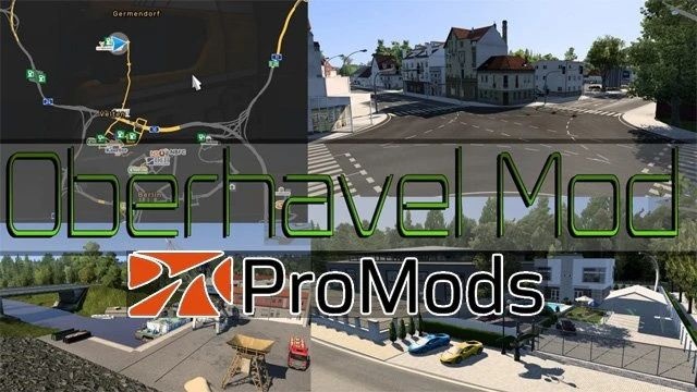 МОД Oberhavel Map Addon for Promods v1.7.3a ДЛЯ EURO TRUCK SIMULATOR 2