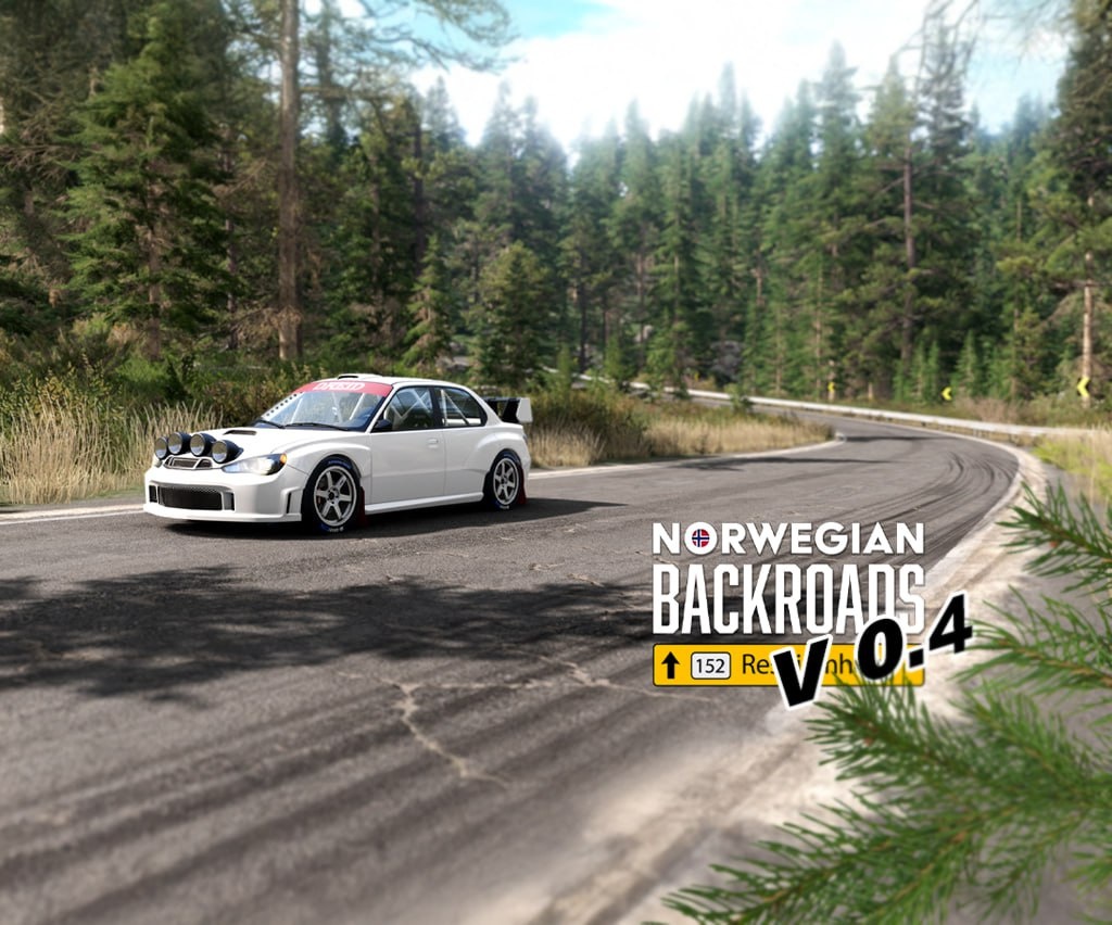 Мод Карта Norwegian Road 152 "Reshjemheia" v0.4.1 (0.38.x) ДЛЯ BEAMNG.DRIVE