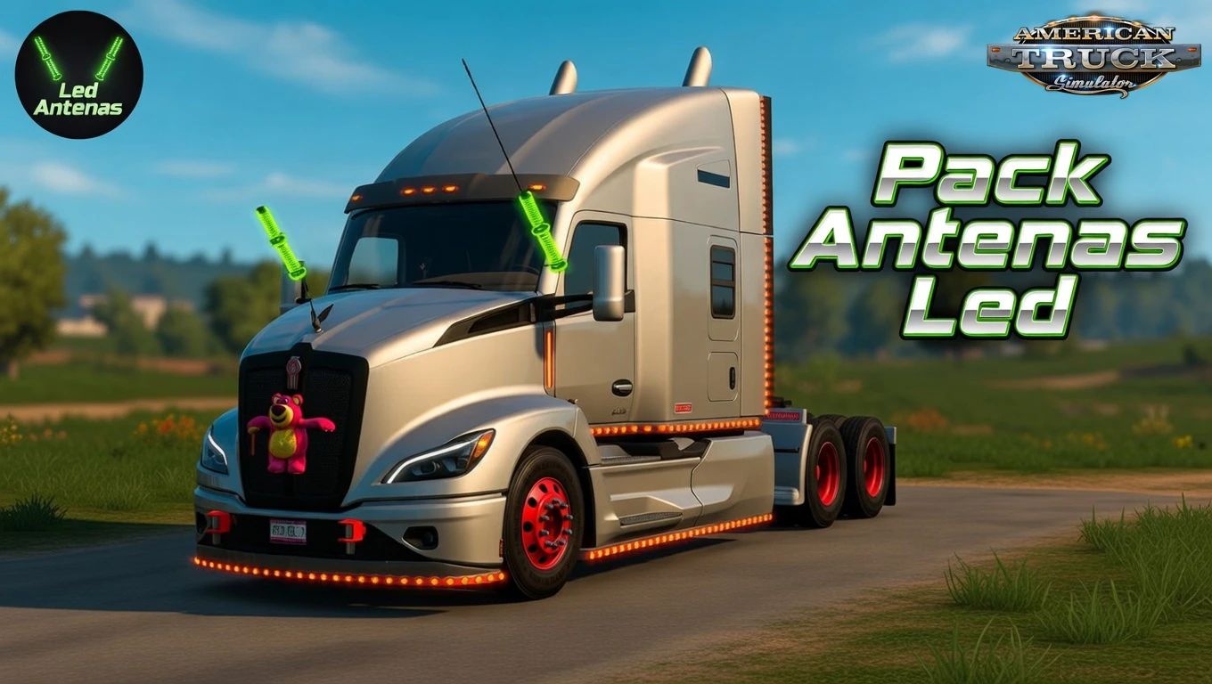 МОД Pack Antenas Led v1.0 ДЛЯ AMERICAN TRUCK SIMULATOR