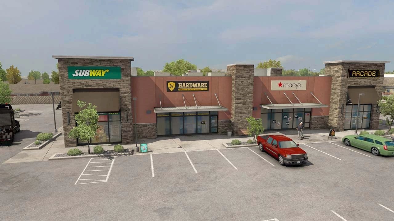 МОД Real Companies, Gas Stations & Billboards v4.01.17 ДЛЯ AMERICAN TRUCK SIMULATOR