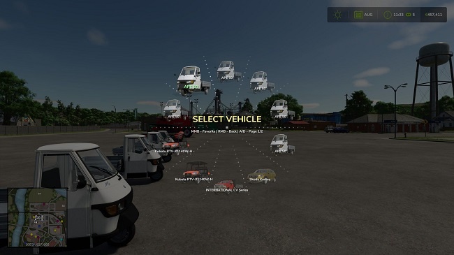 МОД Radial Vehicle Switcher FS25 v1.0.3.0 (1.16.x) ДЛЯ FARMING SIMULATOR 2025