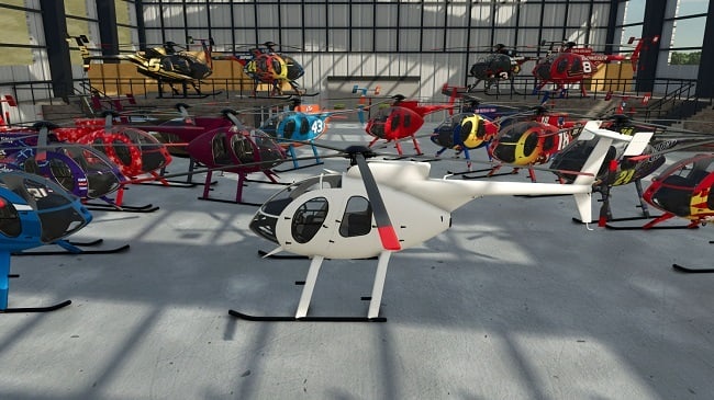 МОД MD Helicopters MD 500 FS25 v1.0.0.0 (1.16.x) ДЛЯ FARMING SIMULATOR 2025