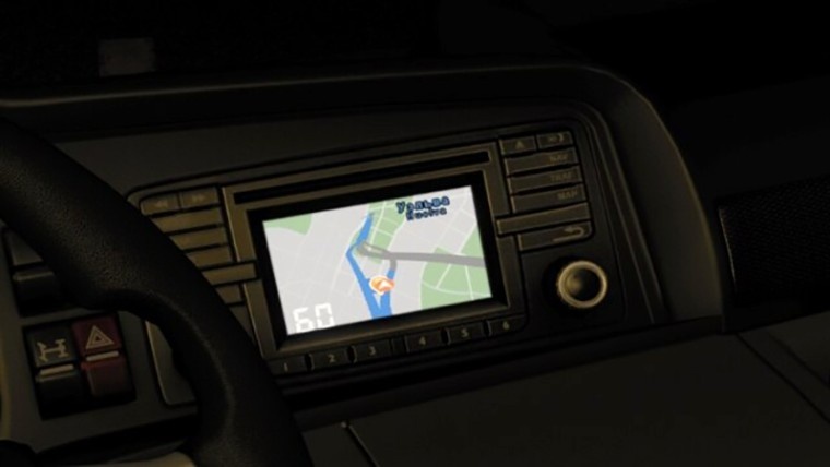 Euro Truck Simulator 2 "Новый ограничитель скорости и фон для навигатора грузовиков" [1.58]