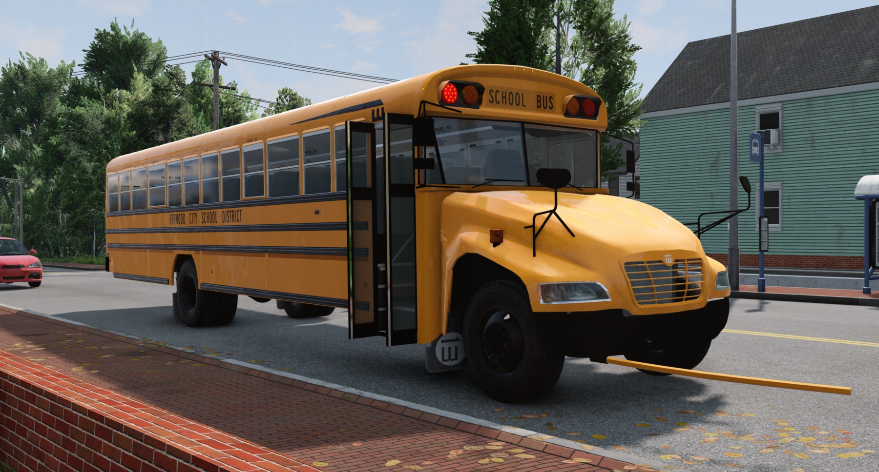 Мод Wentward Fusion School Bus v1.4 (0.38.x) ДЛЯ BEAMNG.DRIVE