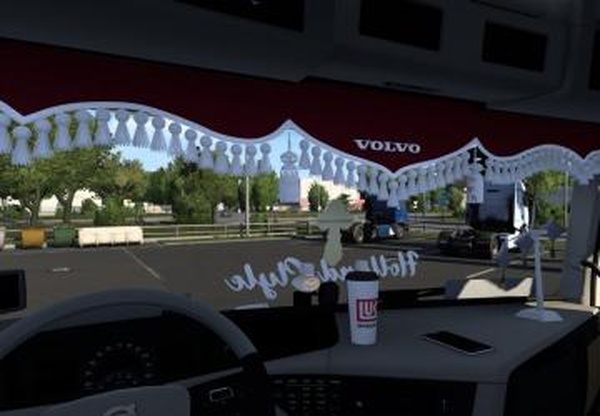 Мод Комплект ламбрекенов для Volvo FH 4 версия 1.0 для Euro Truck Simulator 2 (v1.58)