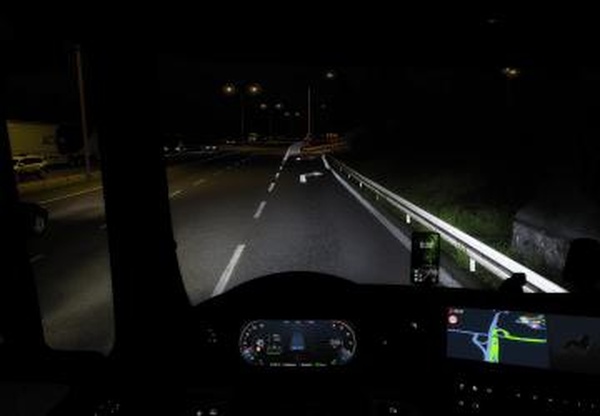 Мод Reflective Road Markings версия 6.1 для American Truck Simulator (v1.57.x, - 1.59.x)