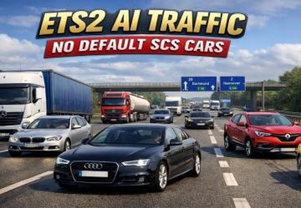 Мод AI Traffic No Default SCS Cars версия 1.1 для Euro Truck Simulator 2 (v1.59.x)