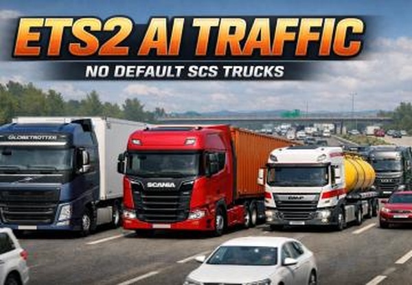 Мод AI Traffic No Default SCS Trucks версия 1.1 для Euro Truck Simulator 2 (v1.59.x)