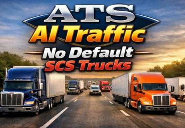 Мод AI Traffic No Default SCS Trucks версия 1.1 для American Truck Simulator (v1.59.x)