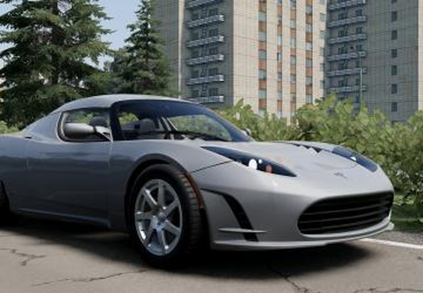 Мод Tesla Roadster (2006-2011) версия 1.1 для BeamNG.drive (v0.38.x)