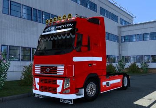 Мод Скин «WHITE LINE» для Volvo by johnny244 для Euro Truck Simulator 2 (v1.56-1.59)