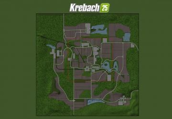 Карта «Krebach» версия 1.0.0.0 для Farming Simulator 2025
