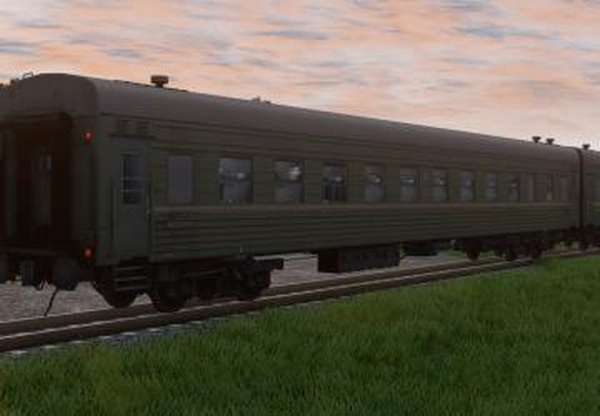 Мод Пассажирский вагон Плацкарт версия 1.0 для BeamNG.drive (v0.38.4)