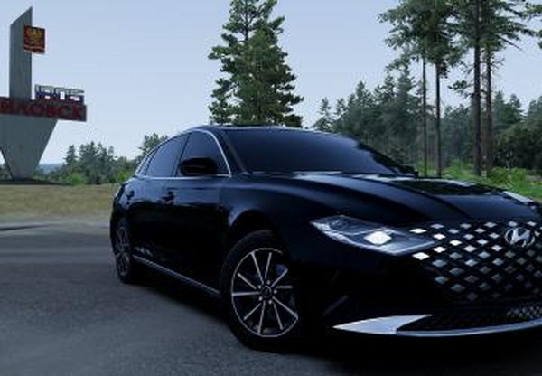 Мод Hyundai Azera (2021-2023) версия 1.0 для BeamNG.drive (v0.38.x)