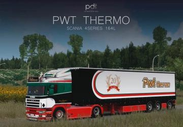 Мод Scania 164L «PWT Thermo» + Trailer версия 2.0 для Euro Truck Simulator 2 (v1.59.x)