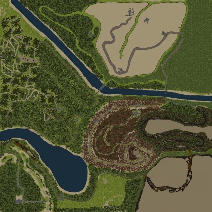 Мод Карта В1 для Spintires: MudRunner