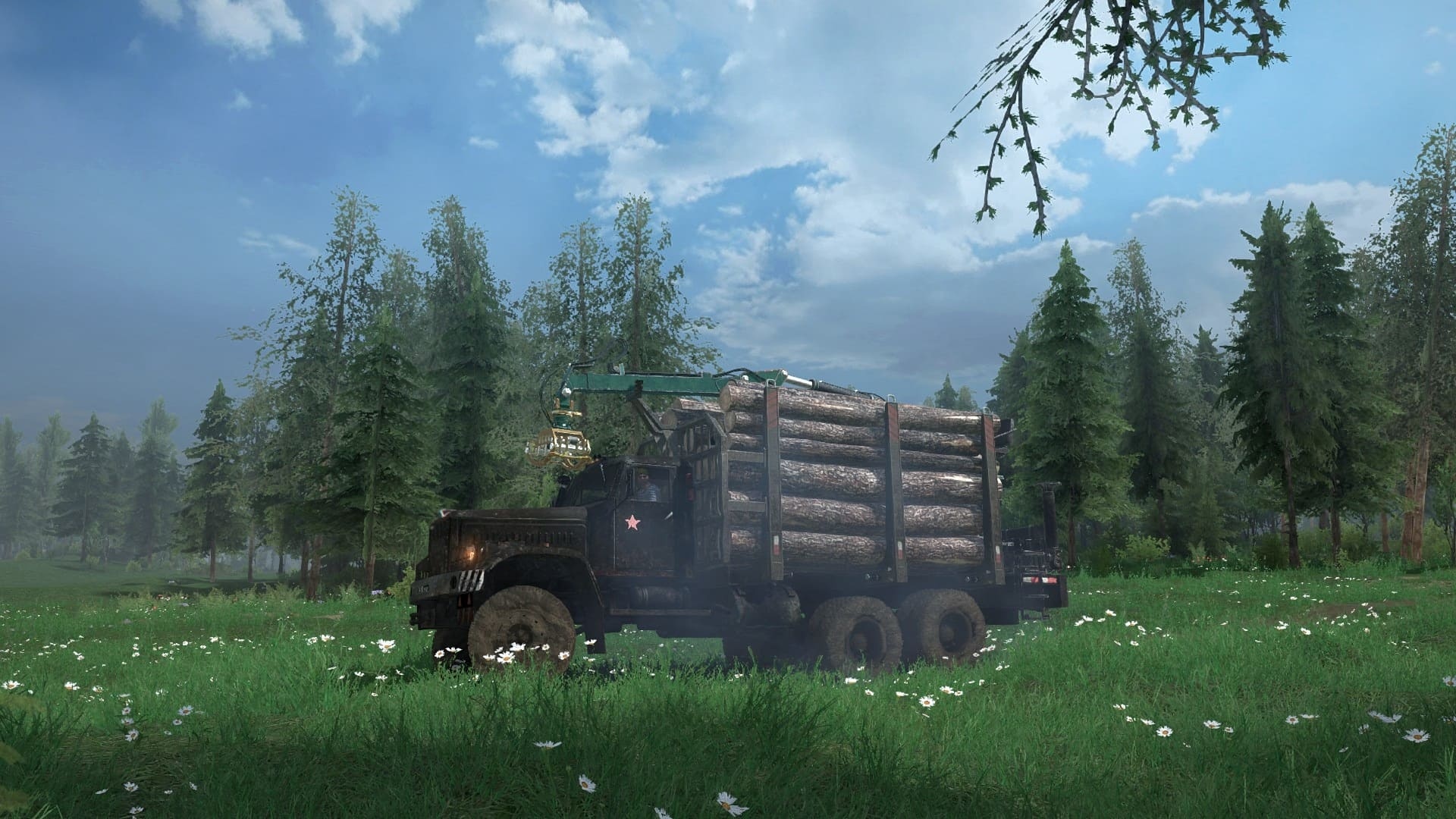 Мод КрАЗ-255 для Spintires: MudRunner