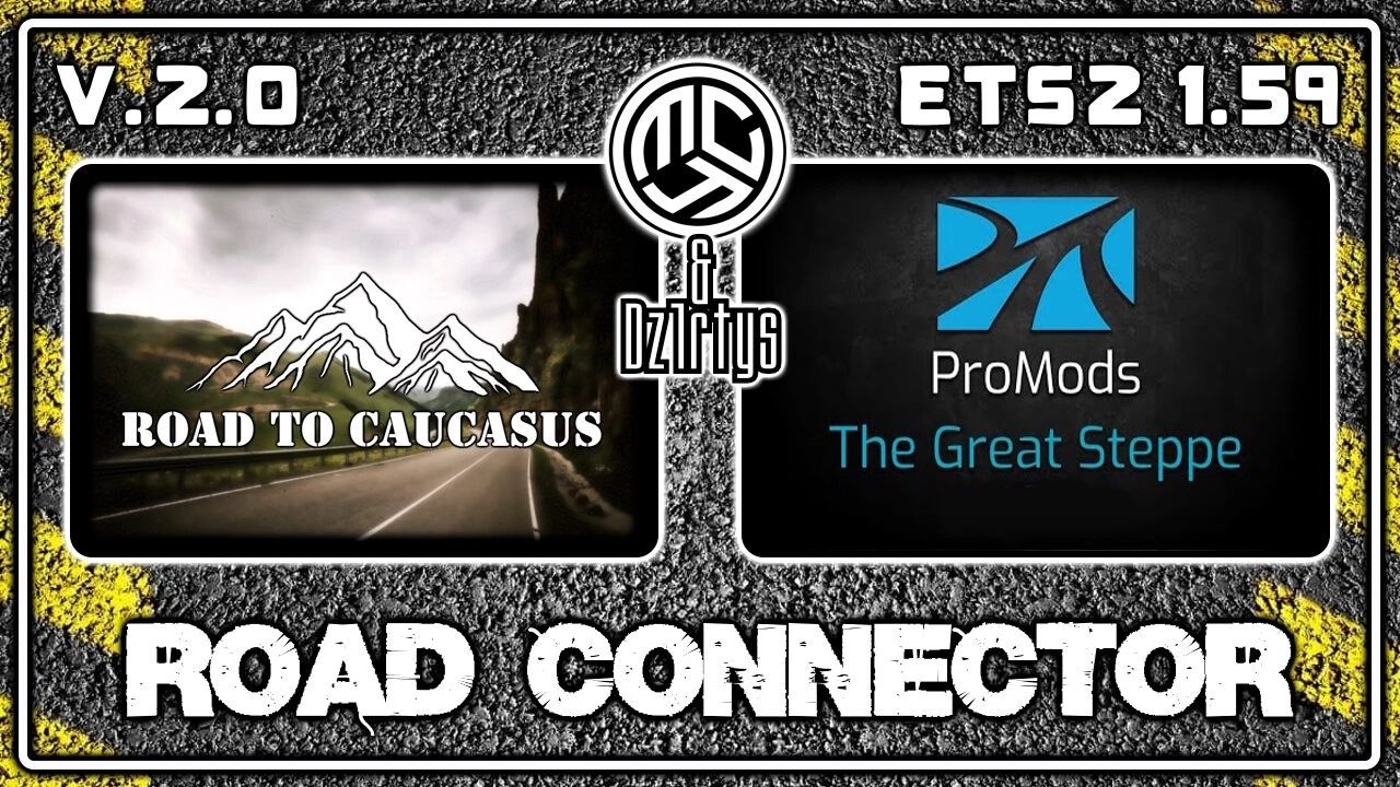 МОД Road to Caucasus + Promods The Great Steppe RC v2.0 ДЛЯ EURO TRUCK SIMULATOR 2
