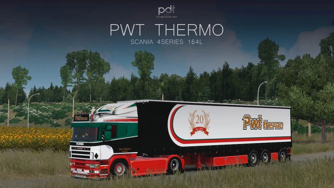 МОД Scania 164L + Trailer "Pwt Thermo" v2.0 ДЛЯ EURO TRUCK SIMULATOR 2