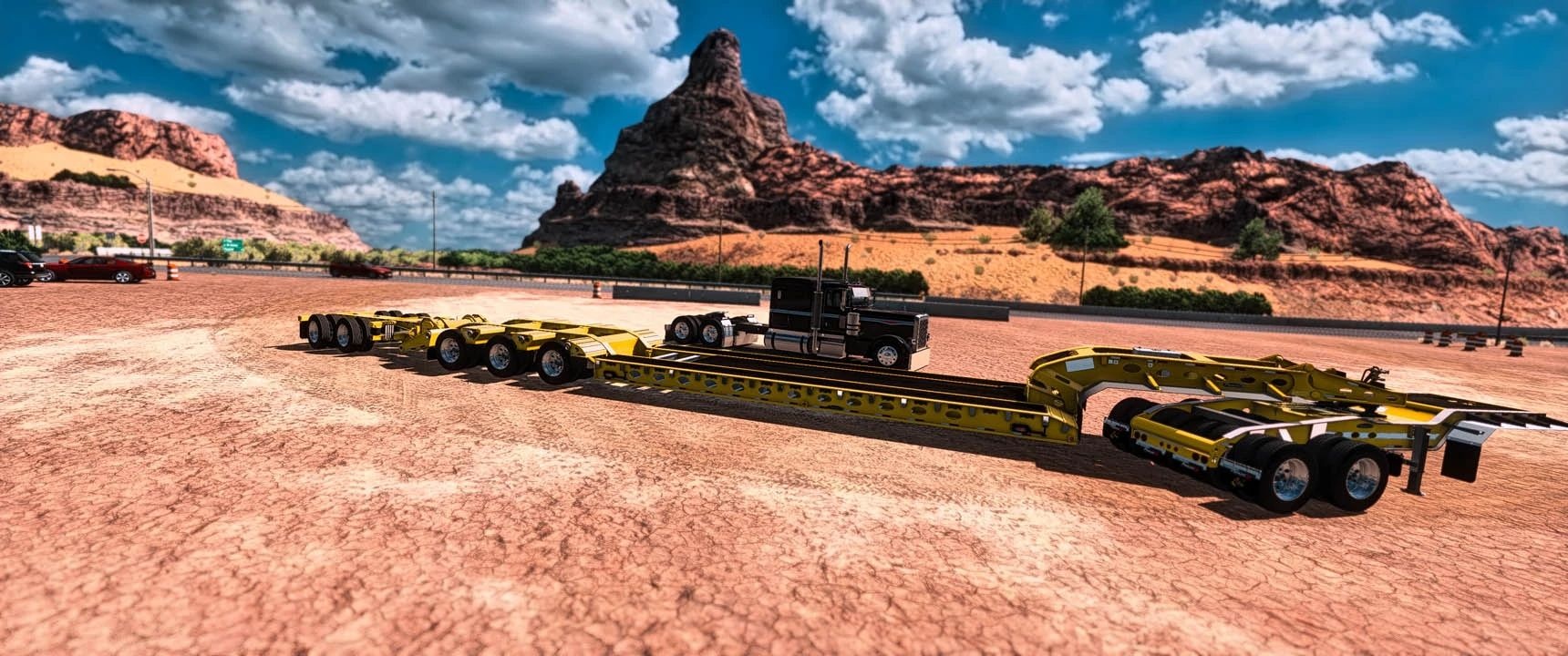 МОД Peerless 80T Lowboy v0.4 ДЛЯ AMERICAN TRUCK SIMULATOR