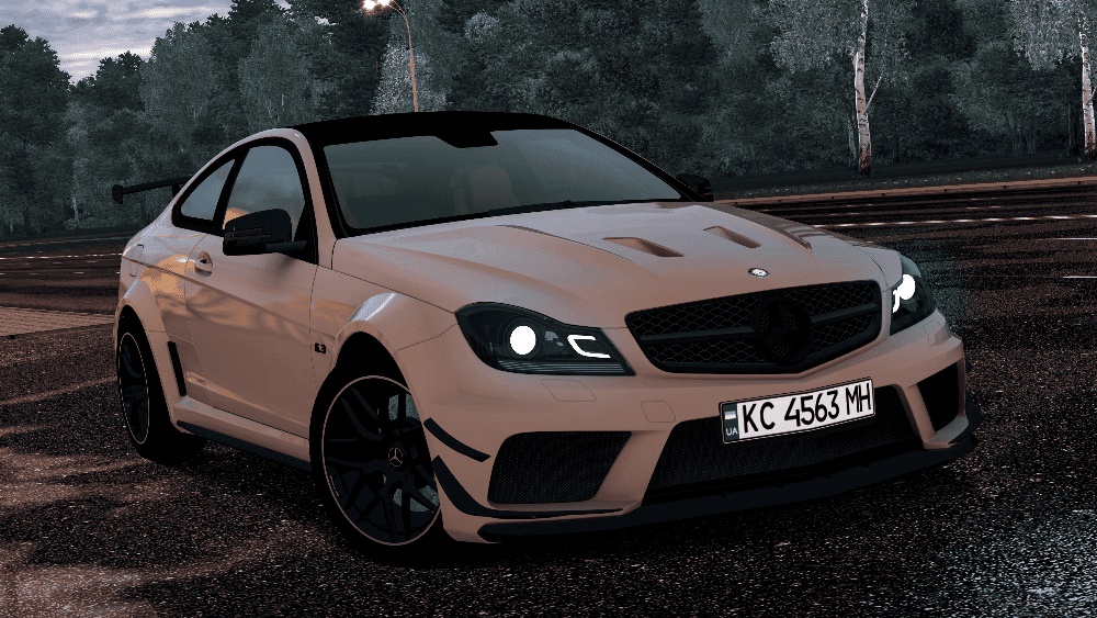 Мод Mercedes-Benz C63 W204 Coupe 2012 v1.0 для City Car Driving (v1.5.9.2)