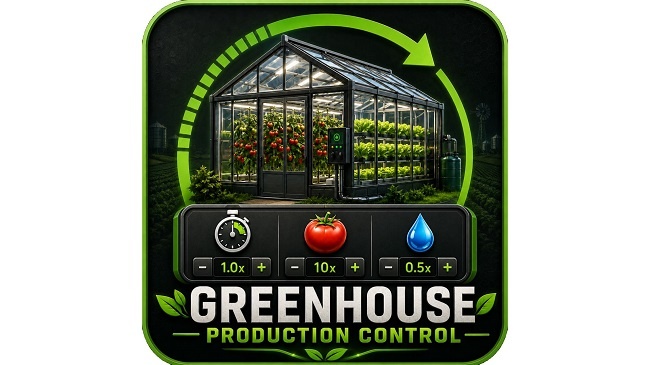 Мод Greenhouse Production Control v1.0.0.0 (1.19.x) ДЛЯ FARMING SIMULATOR 2025