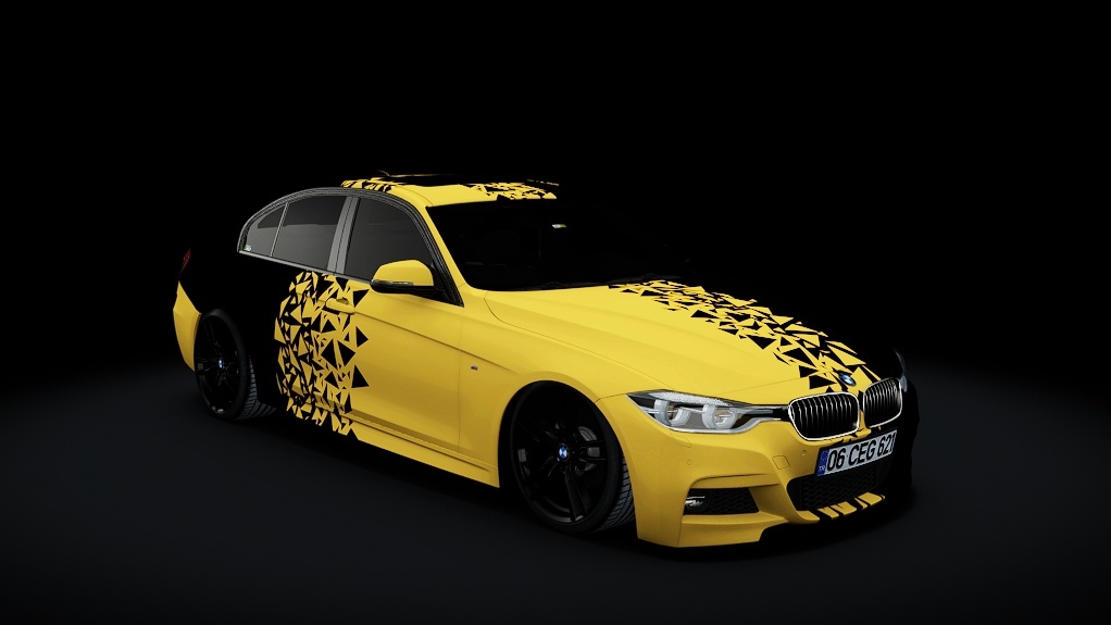 Мод BMW F30 M-Sport 330i LCI v2.5.1 для Assetto Corsa
