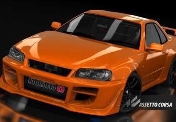 Мод EDN Nissan Skyline R34 версия 1.1 для Assetto Corsa