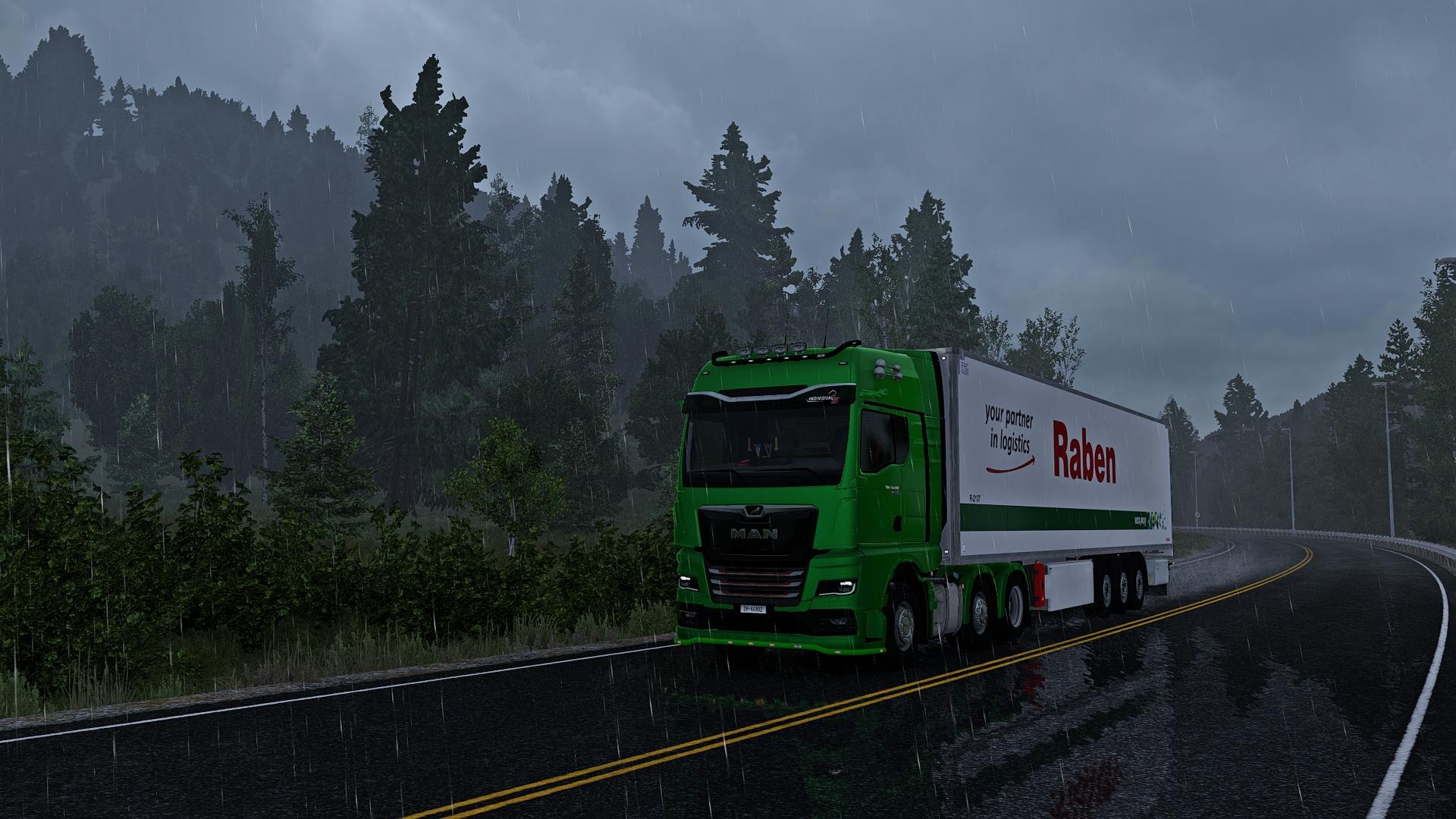 МОД Realistic Weather System v2.8 ДЛЯ EURO TRUCK SIMULATOR 2