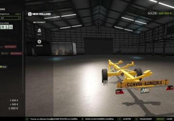 Мод New Holland cutterbar trolley версия 1.0.0.0 для Farming Simulator 2025