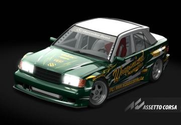 Мод Goodnight Lab - Mercedes 190E версия 1.0 для Assetto Corsa