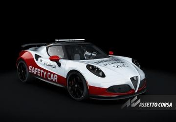 Мод Alfa Romeo 4C Safety Car версия 1.0 для Assetto Corsa